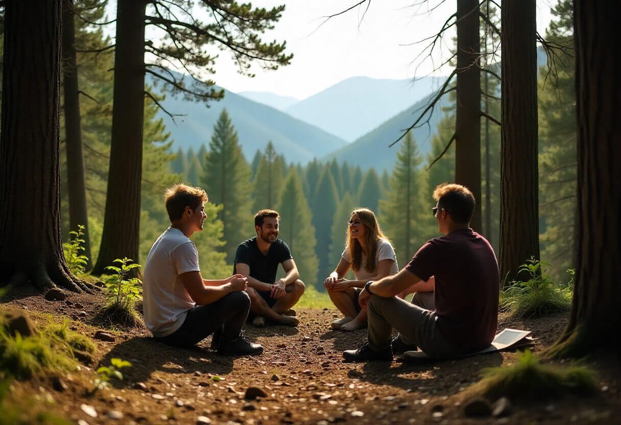 Outdoor community connecting people through shared nature and adventure activities